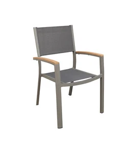 Stapelstuhl Colmar ca. 87 x 62 x 57 cm Textilen/Aluminium/FSC® Teakholz, Dehner - Bild 1 von 10