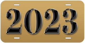 2023 Year Black-G Novelty Car License Plate - Picture 1 of 3