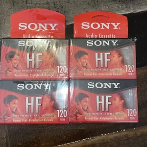 2* 2 pack Sony HF Cassette Tapes Hi-Fi Recording Type I Normal Bias 120 & 60min - Picture 1 of 2