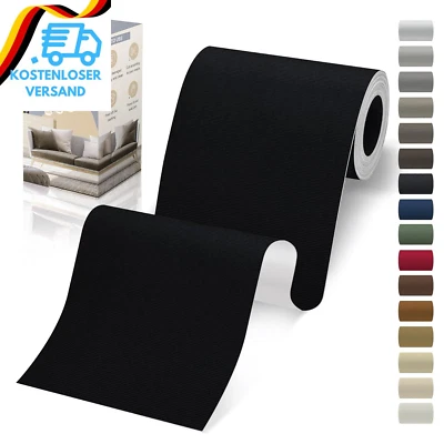 Flicken Selbstklebend Stoff, 10 X 200 Cm Leinwand Stoff Selbstklebend, Schwarz,  - Bild 1 von 4