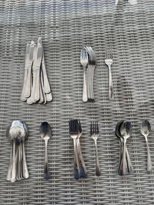 49 piece Canvas 18/10 Silverware Flatware - Picture 1 of 6