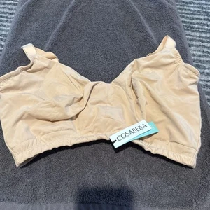 cosabella bra XS free cut ultra Curvy Bralette beige new with tags - Picture 1 of 11