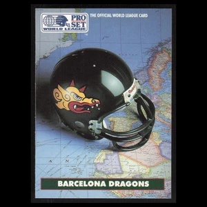 Team Card #10 1991 Pro Set WLAF Barcelona Dragons Football Card NFL NM - Picture 1 of 3