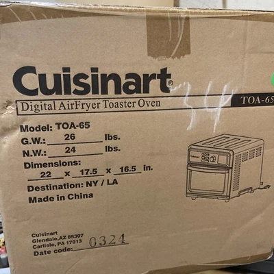 BRANDNEU Cuisinart Digital AirFryer Toaster Backofen | 8-in-1 | 1800 W | TOA-65 - Bild 1 von 2