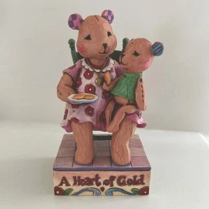 Jim Shore Heartwood Creek Figurine You Have A Heart Of Gold Bears 2007 Ship Free - Bild 1 von 11