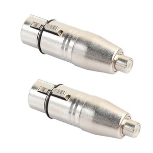 2X(2Pcs XLR to  Adapter,  Female to XLR Female Adapter Jack Plug Adapter D5V3) - Picture 1 of 6
