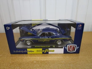 M2 MACHINES 1970 Dodge Challenger Hemi 1/24 Goodyear yellow box diecast car Z - Picture 1 of 8