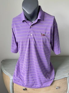 Donald Ross lila Poloshirt L Large Golf Lavendel Performance Flaggen - Bild 1 von 6
