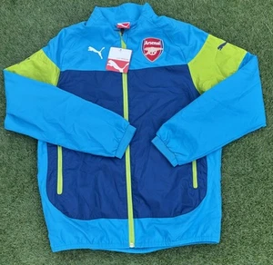 Arsenal Training Jacket Youth Large Puma 2014/15 Blue BNWT - Picture 1 of 6