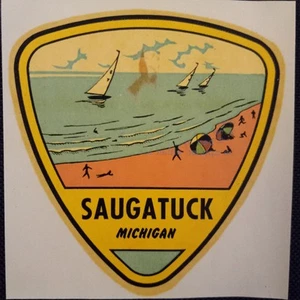 Saugatuck Michigan Window Transfer / 4" x 4" - Picture 1 of 2