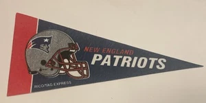NFL New England Patriots Mini Pennant 4”x9" Decor Flag Football Banner Lot#33 - Picture 1 of 5