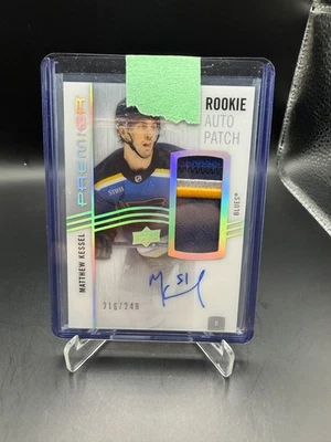 2023-24 Upper Deck Premier Rookie Auto Patch #AR-KS Matthew Kessel 4 Color #/249 - Image 1 of 3