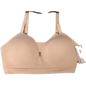 JOYSPUN 3XL LINED WIRELESS Bra Pink NWT - Picture 1 of 8