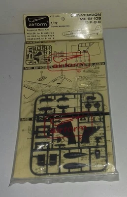 MESSERSCHMITT ME BF 109 E F G K CONVERSIONI AIRFORM 1/72 KIT 002 - Immagine 1 di 2