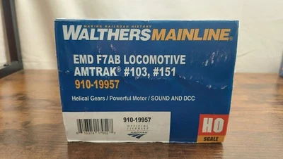 HO Scale Walthers Mainline EMD F7 AB Set Amtrak #103/#151 DCC & Sound - Image 1 of 3
