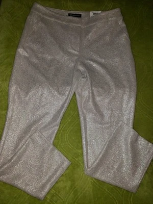 NWT INC International Concepts Glam Refresh Straight Leg Foiled Pants  Size 8 - Image 1 of 4