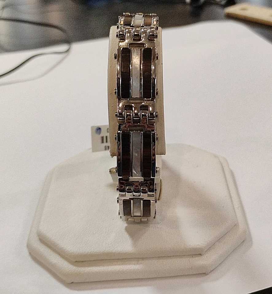 PULSERA HOMBRE DOLAN BULLOCK ÉBANO Y MADREPERLA ACERO Foto 1 de 1