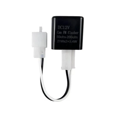 Adjustable 2 Prong Electronic LED Flasher Relay with Wires for Bikes  - Image 1 of 4