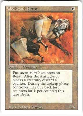 Clockwork Beast R Revised Edition 3ED  MTG HP/HP - Image 1 of 2