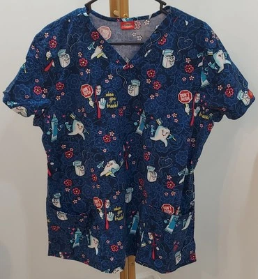 Blusa Médica Don't Rush Dickies EDS Signature Cuello en V DK704 DNRU, Dental Para Mujer S Foto 1 de 4