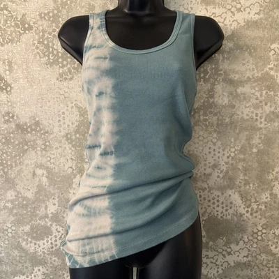 GYPSY DAISY Azul Tie Dye Mujer’s Talla PEQUEÑA Acanalada Usada TANK TOP Foto 1 de 4