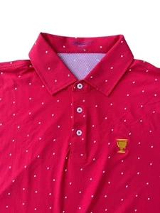 B DRADDY Men’s Large 2024 Red Presidents Cup Sport Team USA Cool Star Polo - Picture 1 of 9