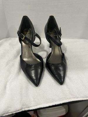 Hermosos Tacones Monet Cuero Negro Para Mujer Talla 6.5 Foto 1 de 4