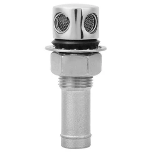 Straight Fuel Breather Vent, 316 Stainless Steel Boat Cabin Oiling Fueling Po... - Picture 1 of 9