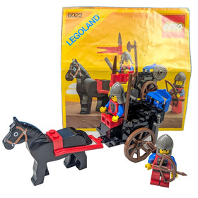 Lego 6022 * HORSE CART * 1984 Lion Knights/Castle 100% Complete w/ Instructions
