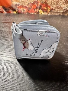 Vera Bradley Merry Berry Polar Bear Snow Print Travel Contacts Case - Picture 1 of 6