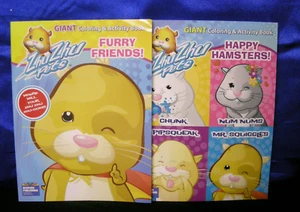 2 Zhu Zhu Pets Coloring & Activity Books Chunk Mr. Squiggles & Pipsqueak - Imagen 1 de 2