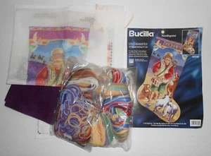 Bucilla Needlepoint LITTLE DRUMMER BOY Stocking Kit, Partially Stitched - Picture 1 of 4