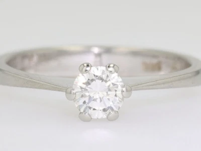 Wempe Solitär Brillant Ring 585 Gelbgold 14Kt  natürlicher Brillant 0,33ct - Bild 1 von 4