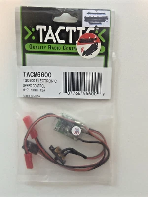 Tactic TSC600 Electronic Speed Control 15 Amp 6-7 CELL NiMH NEW OLD INVENTORY - Image 1 of 2