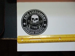Iron on sew on patch Second Amendment new vintage - Picture 1 of 1