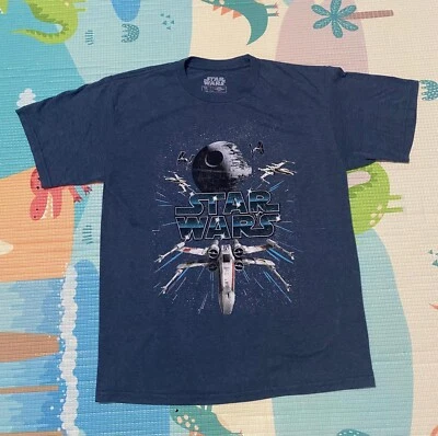 Star Wars Child's T-shirt XXL (18) Blue Graphic - Image 1 of 3