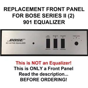 Vintage Bose 901 Series II Equalizer Front Control Panel • NEW • Replacement • - Picture 1 of 2