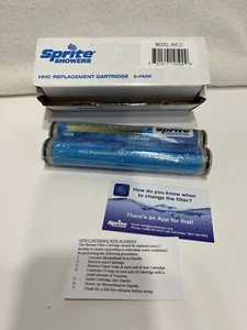 NEW Sprite HHC-2 Hand Held Replacement Shower Filter Cartridge, 2 Pack, Blue - Picture 1 of 4