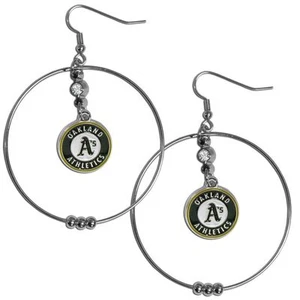 Pendientes de aro de 2 pulgadas de béisbol de las Grandes Ligas con selección de 23 logotipos de equipos diferentes - Imagen 1 de 24