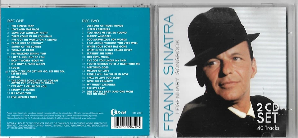 Frank Sinatra-Legendary Songbook-2CD 40 Songs 2008 CDS ARE NEAR MINT - Image 1 of 1