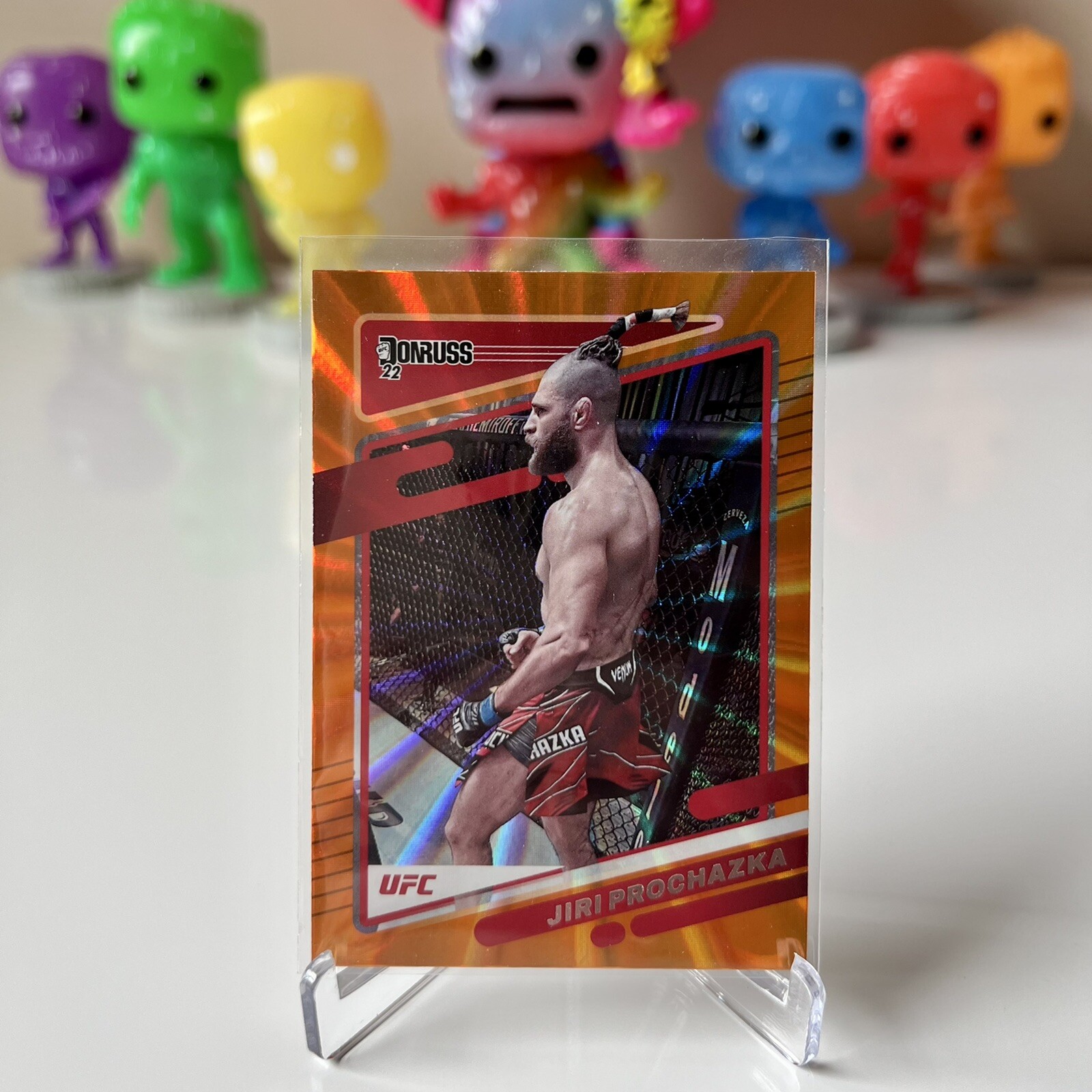 2022 Donruss UFC Jiri Prochazka #81 Holo Orange Laser paralell