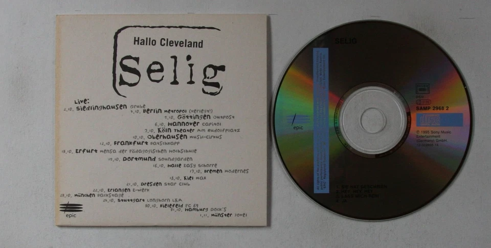 Selig Hallo Cleveland Rare 4-Track Promo-Only Cardcover CD 1995 Jan Plewka - Bild 1 von 1