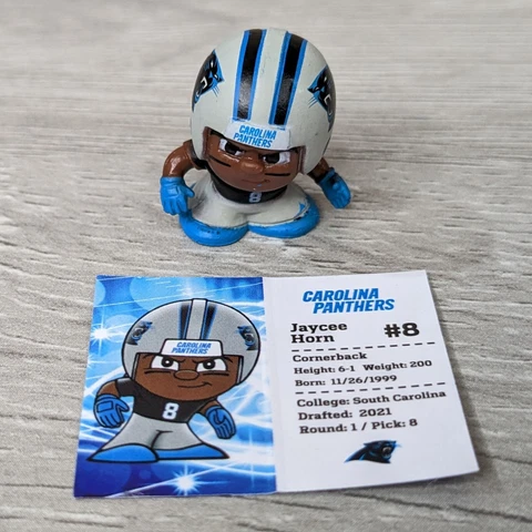 Teenymates NFL 2022 - Jaycee Horn (Carolina Panthers) w/Profile - Loose Cover
