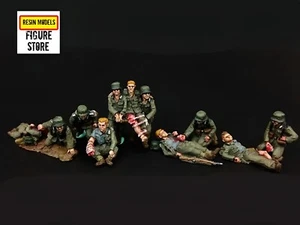 Modelli RESINA 1/72 Soldatini Medici Soldatini Soccorso e Soldato Ferito 11 Persone - Foto 1 di 3