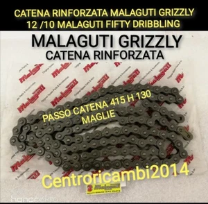 Catena Rinforzata MALAGUTI GRIZZLY 12/10 MALAGUTI FIFTY PASSO 415H 130 MAGLIE  - Foto 1 di 1