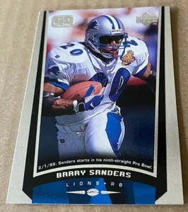 BARRY SANDERS 1998 Upper Deck Game Dated Card #105 NM-MT - Picture 1 of 2