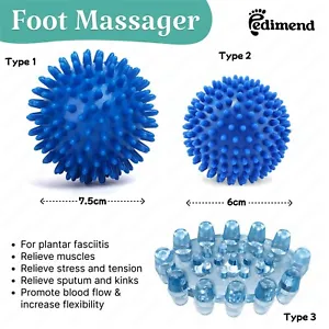 PEDIMEND™ Spiky Massage Ball Plantar Fasciitis Foot Massager Metatarsalgia Pain - Picture 1 of 18