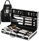 21pcs Barbecue Tool Set Grill BBQ Heavy Duty Accessories Grilling Kit