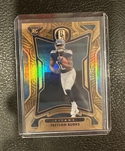 2022 Panini Gold Standard FB Treylon Burks RC Tennessee Titans Blue / 75