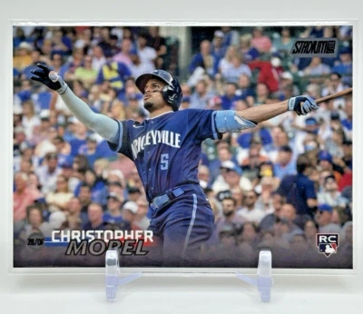 2023 Topps Stadium Club Christopher Morel RC Rookie Black Foil Parallel #139 - Image 1 of 2